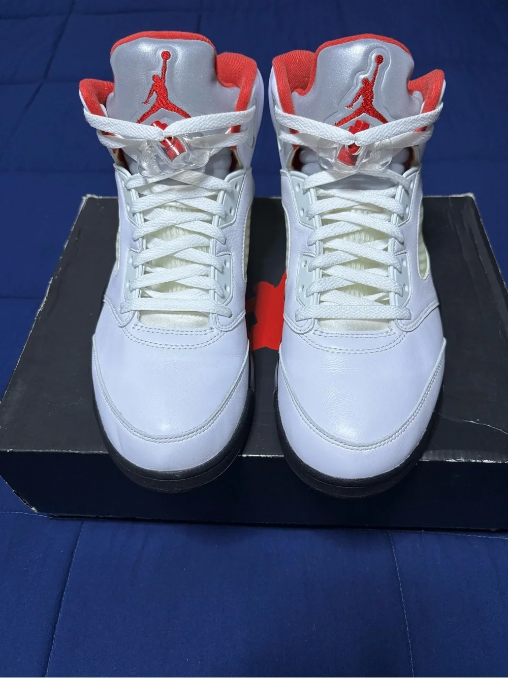 Jordan 5 Retro White Fire Red 2020 Size 10.5